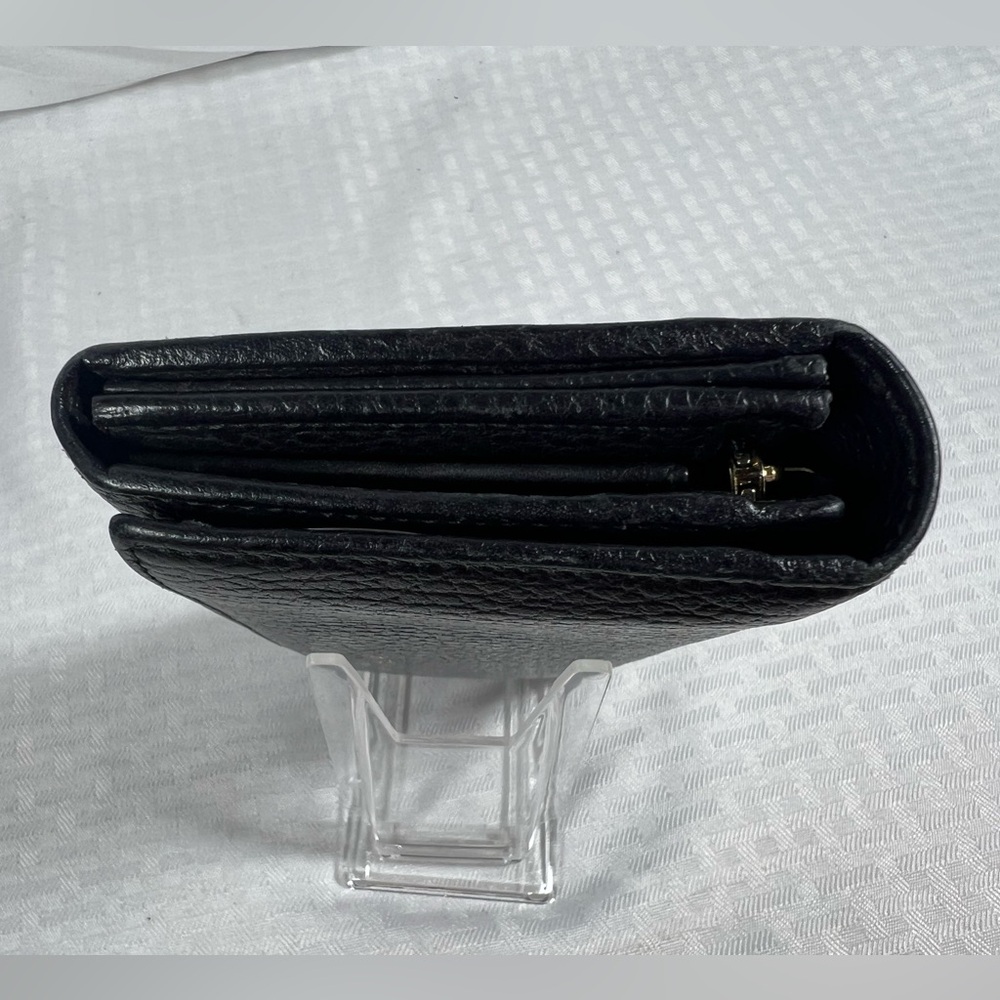 Gucci Pebbled Leather Continental Wallet Black Made in Italy - Picture 6 of 14